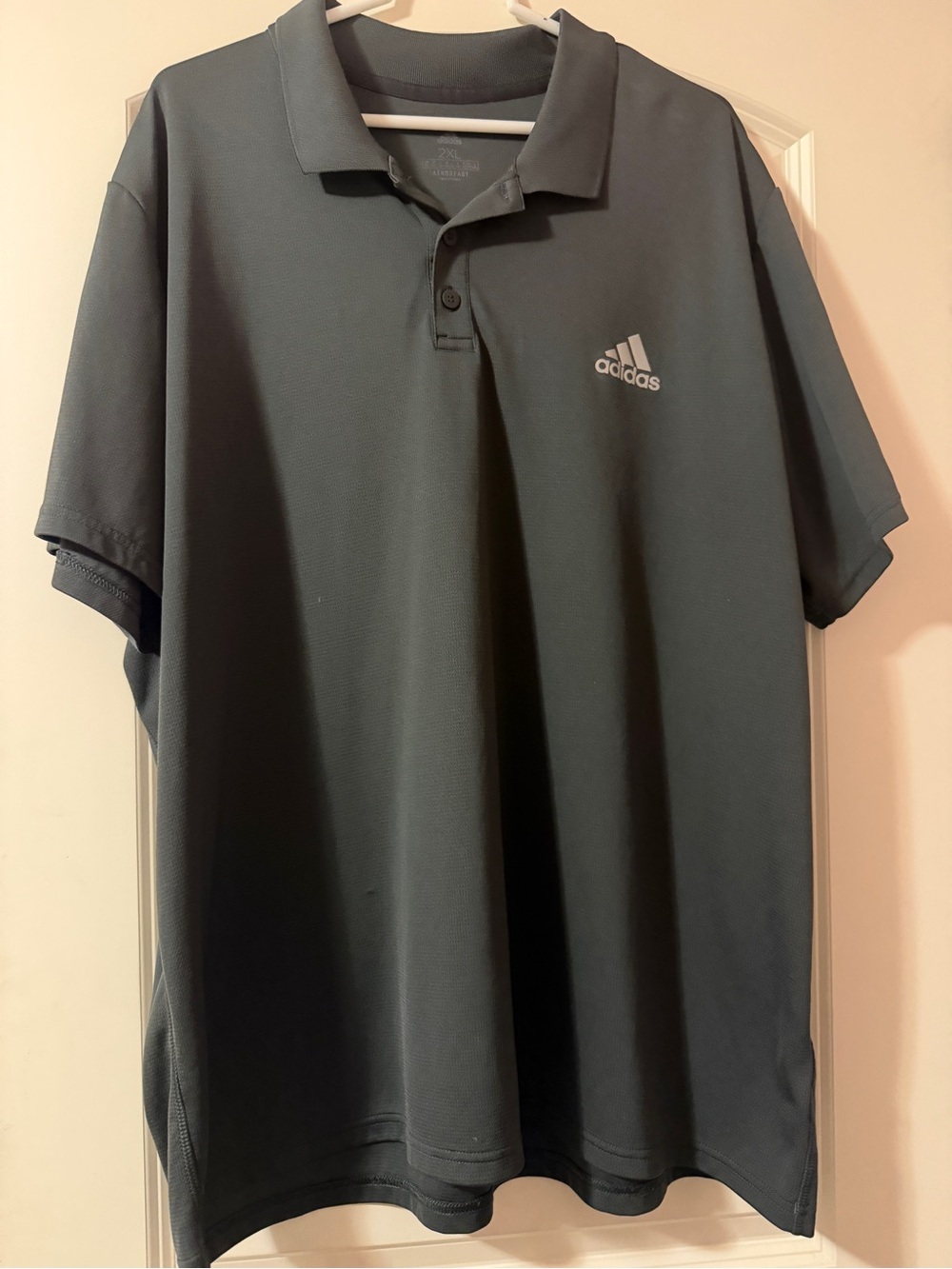 adidas Men's Polo Shirt in Charcoal Gray